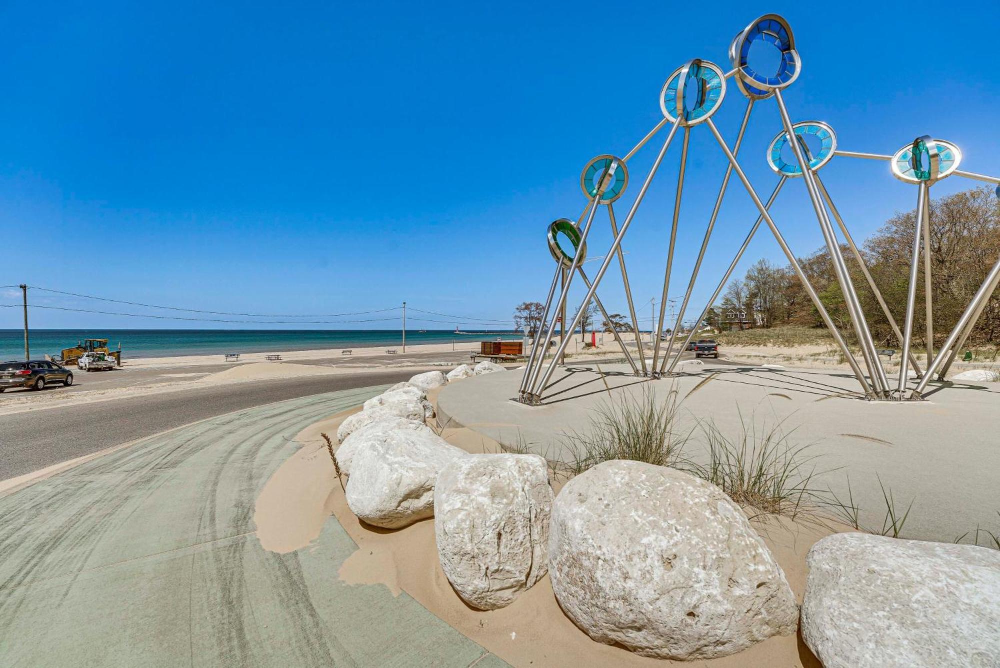 Walk To Beach Lake Michigan Getaway! Muskegon Esterno foto